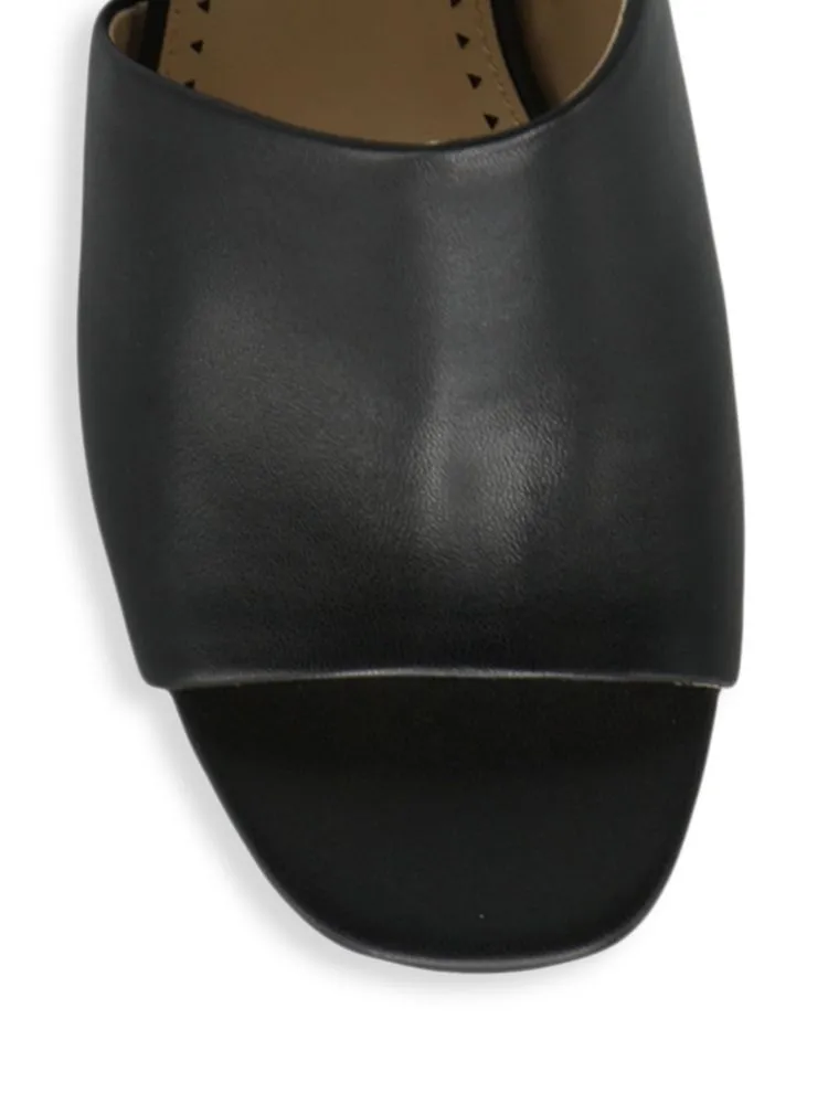 Adrienne Vittadini Albi Block Heel Mules in Ghost