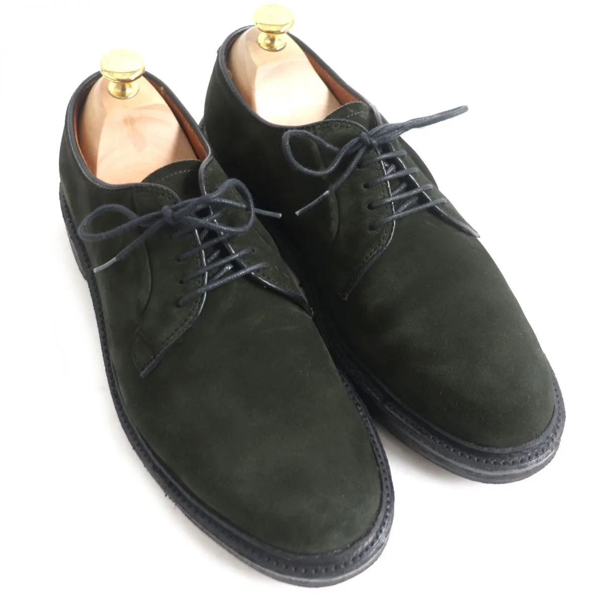 Alden N4406 Suede Leather Shoes Dark Green 7.5