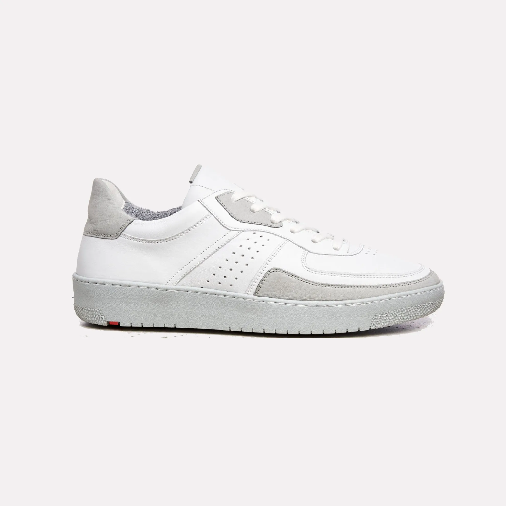 Arel Low-top Trainer with Variofootbed / Platinum-White