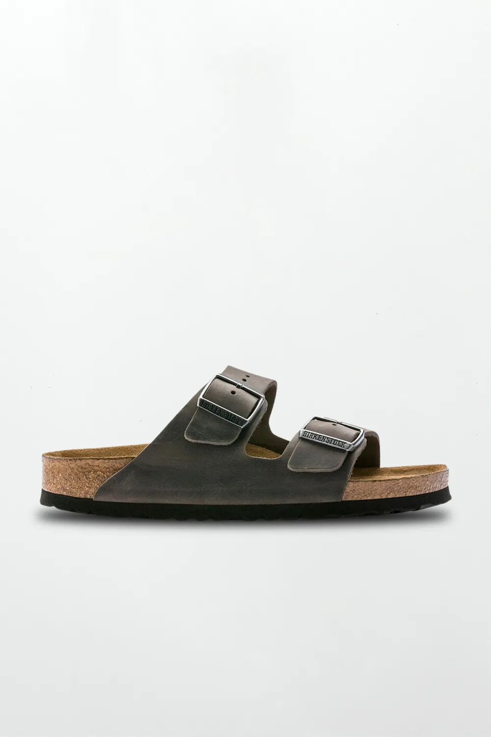 Arizona Oiled Leather in Iron (Soft Footbed - Suede Lined)