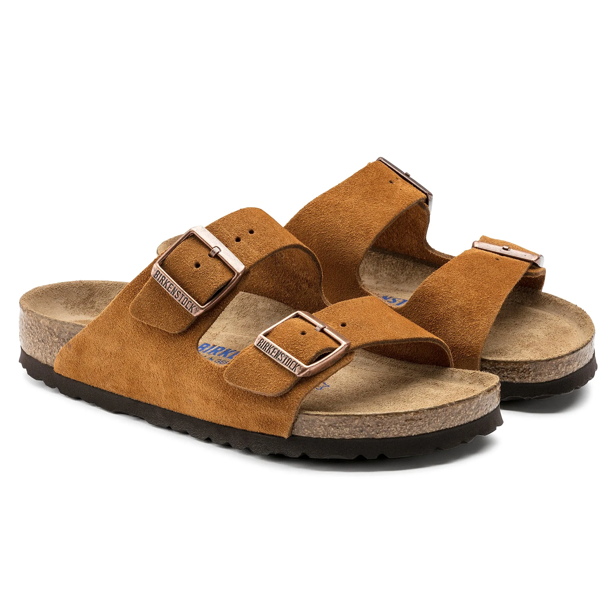 Arizona Suede Leather in Mink (Soft Footbed)