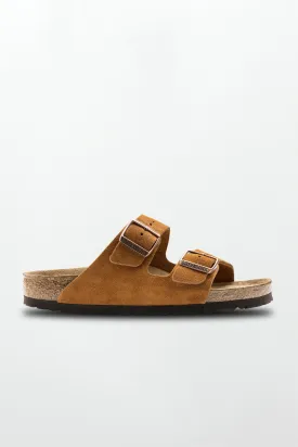 Arizona Suede Leather in Mink (Soft Footbed)