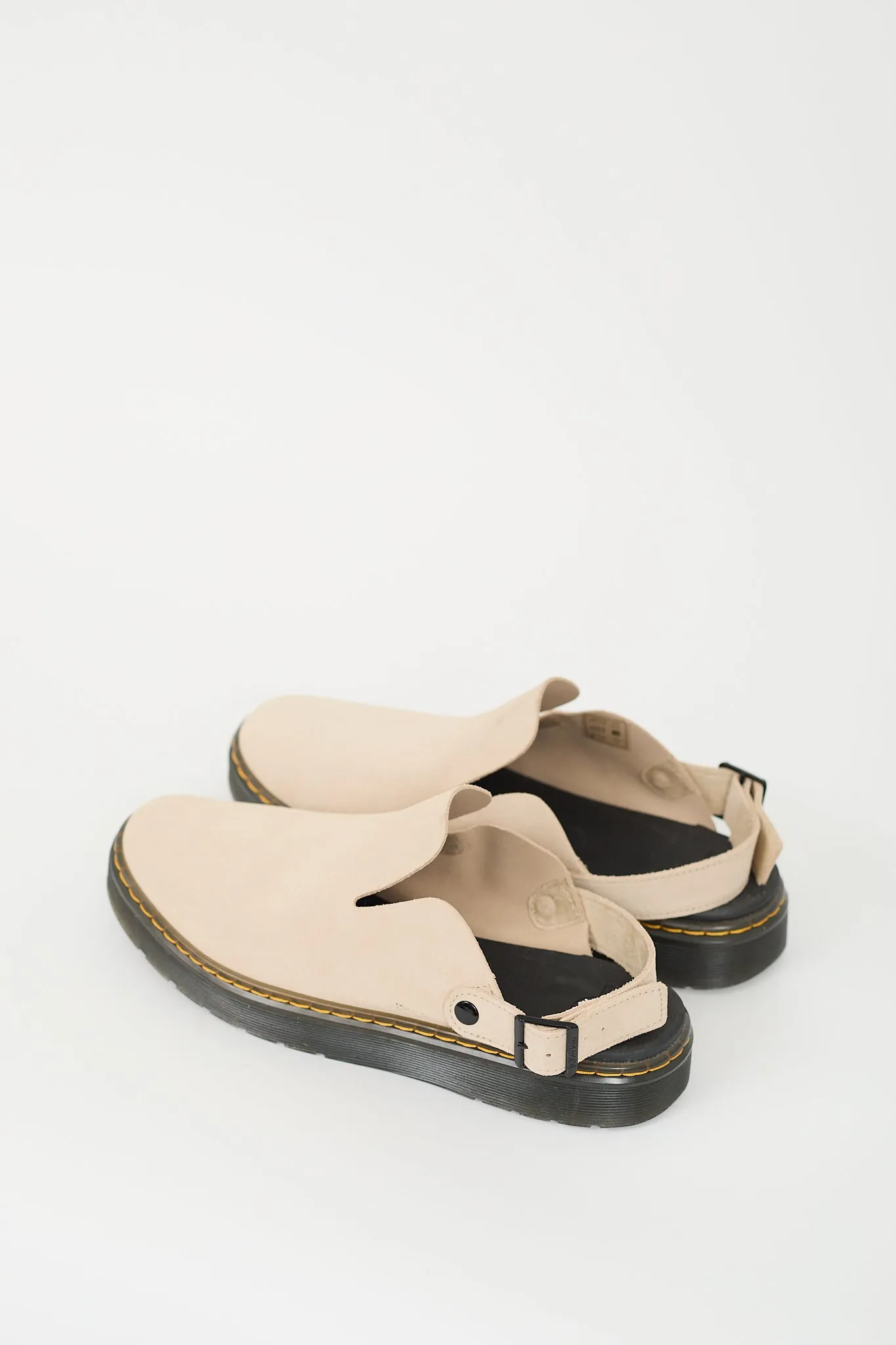 Beige & Black Suede Carlson Slingback Mule