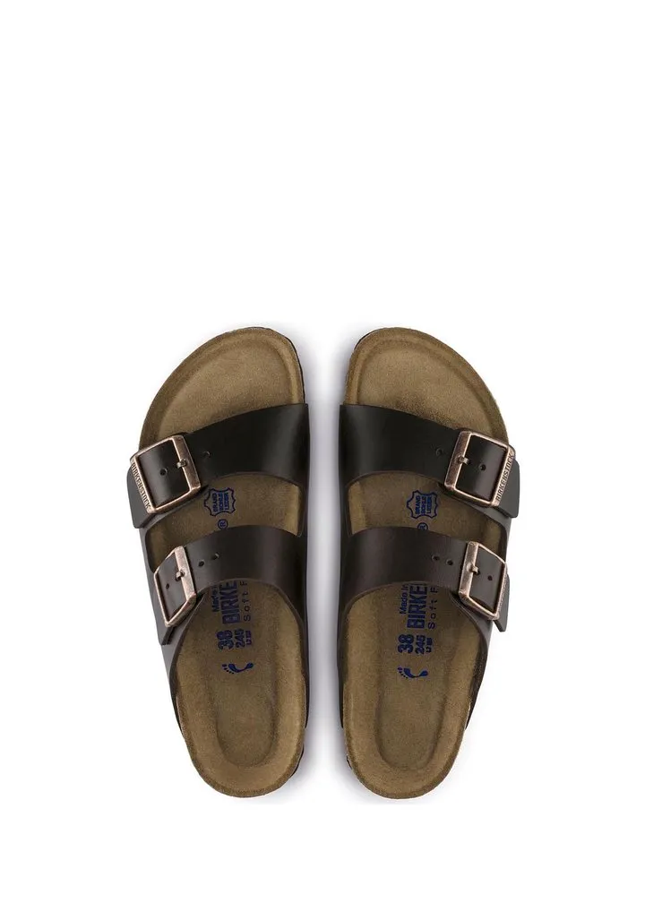 Birkenstock Arizona 55234  Soft Footbed Amalfi Testa Di Moro Leather