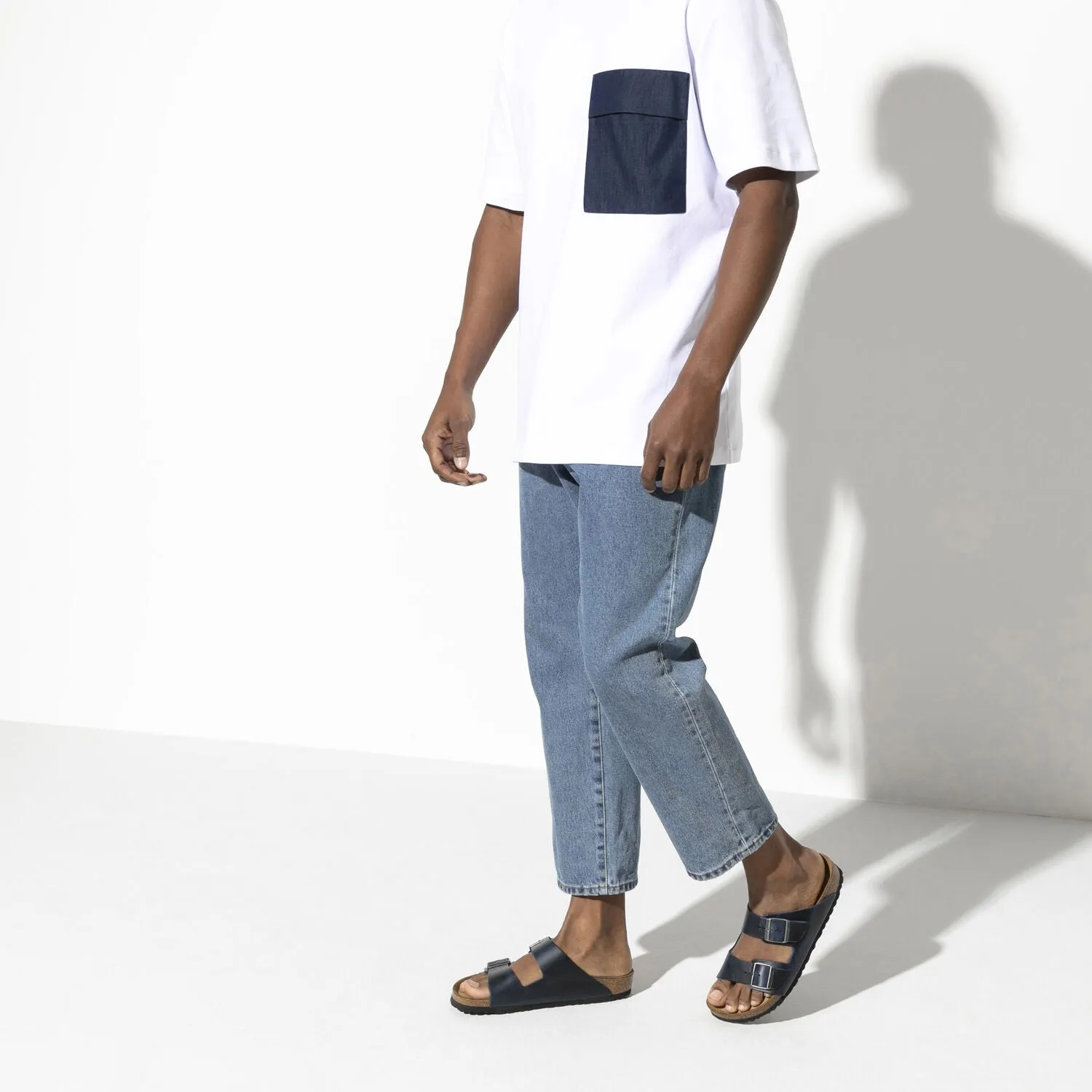 Birkenstock Arizona Soft Footbed Leather Navy