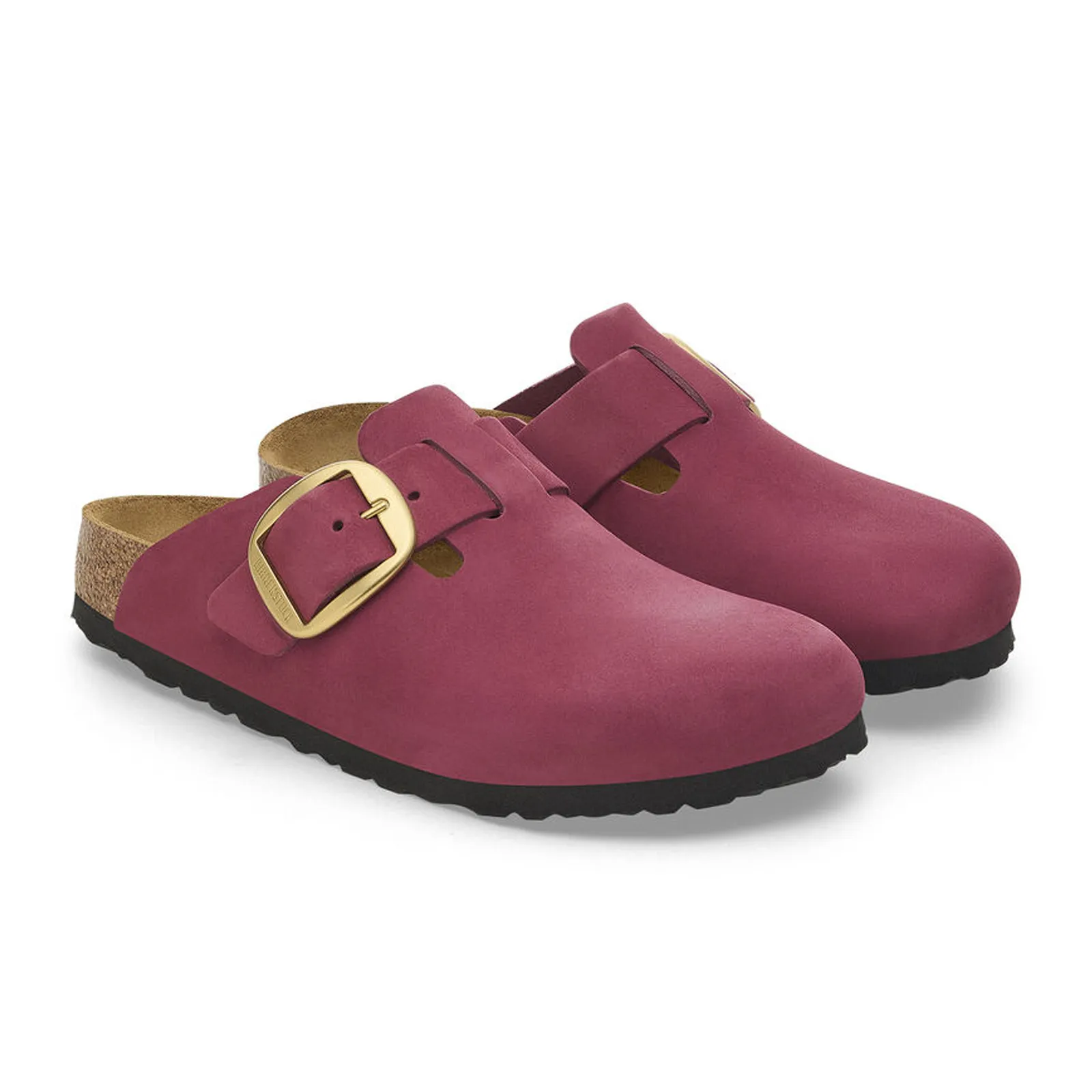Birkenstock Boston Big Buckle Narrow Clog (Women) - Berry Crush Nubuck
