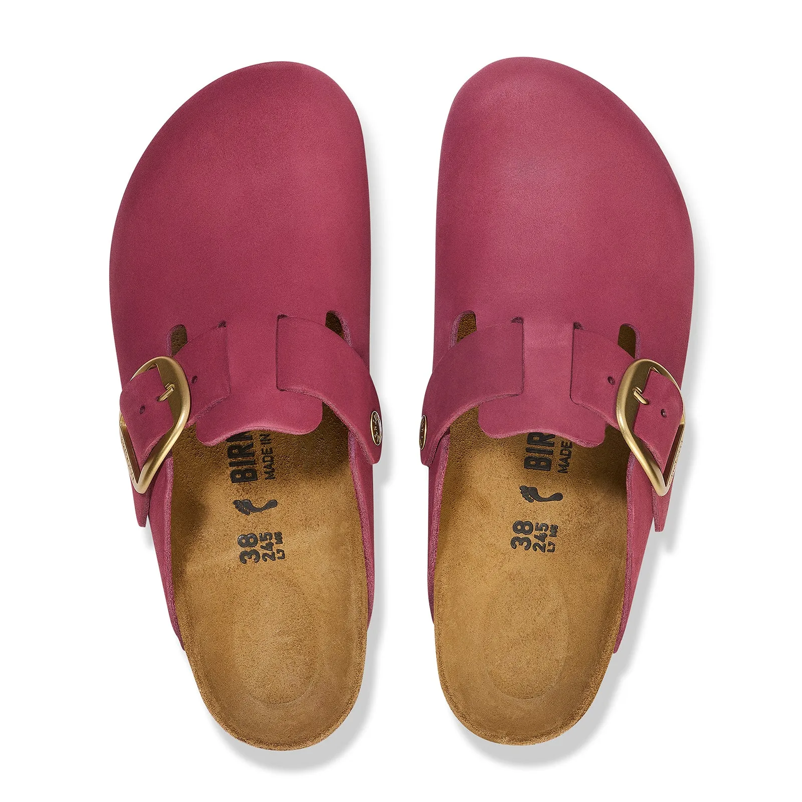 Birkenstock Boston Big Buckle Narrow Clog (Women) - Berry Crush Nubuck