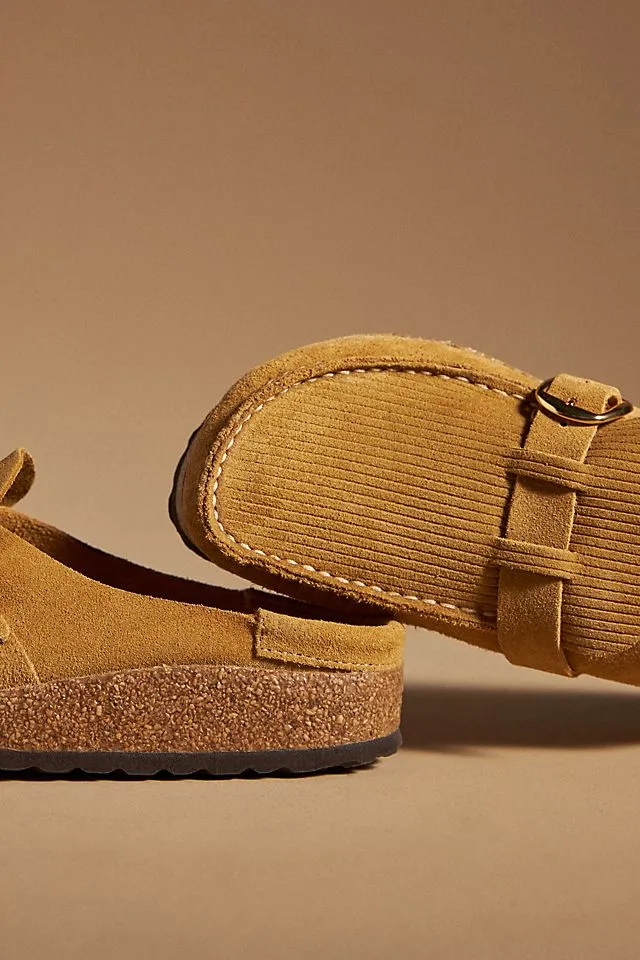 Birkenstock Buckley Suede Clogs, cork brown