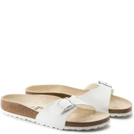 Birkenstock Madrid Birko-Flor in White (Narrow Width)
