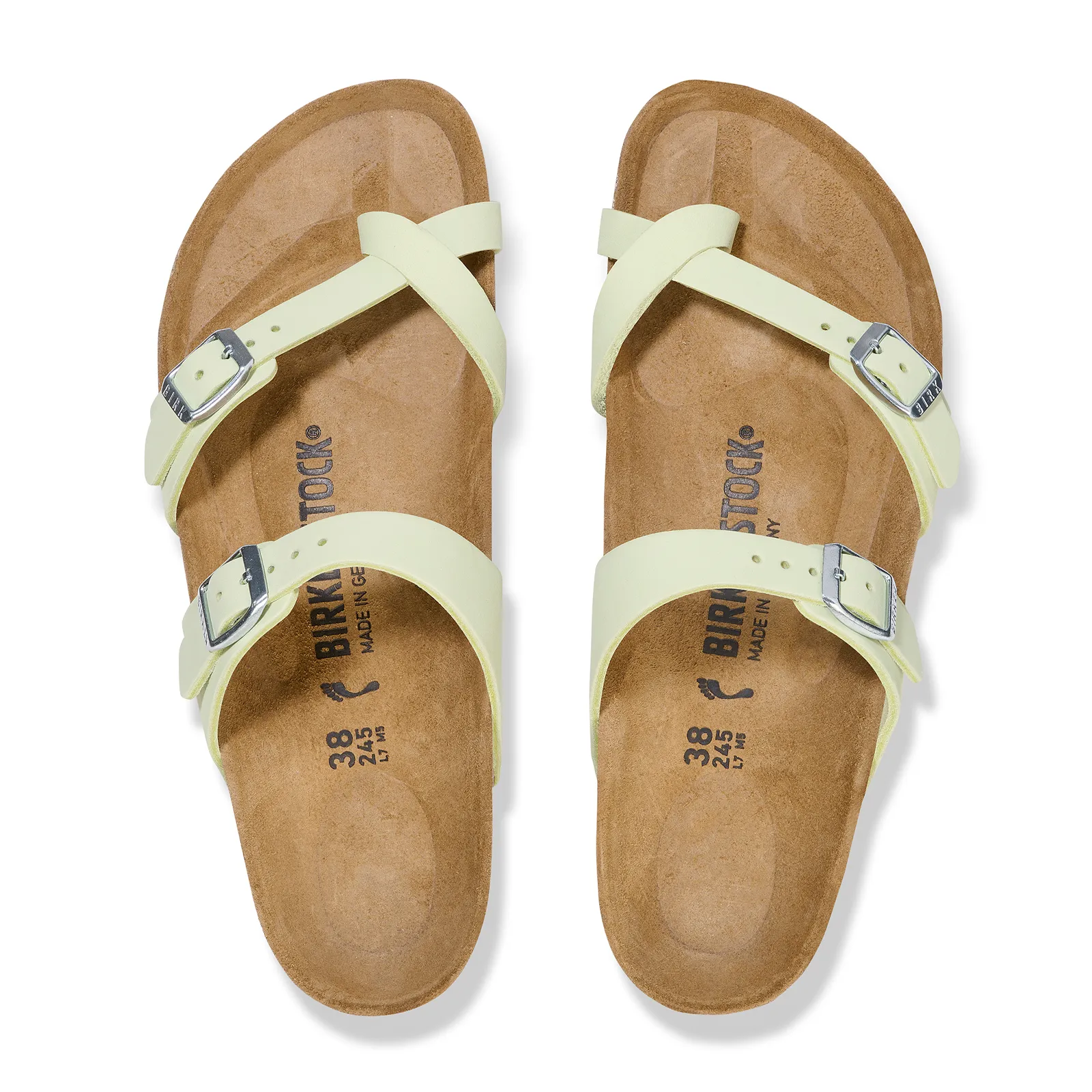 Birkenstock Mayari Sandal (Women) - Faded Lime Nubuck