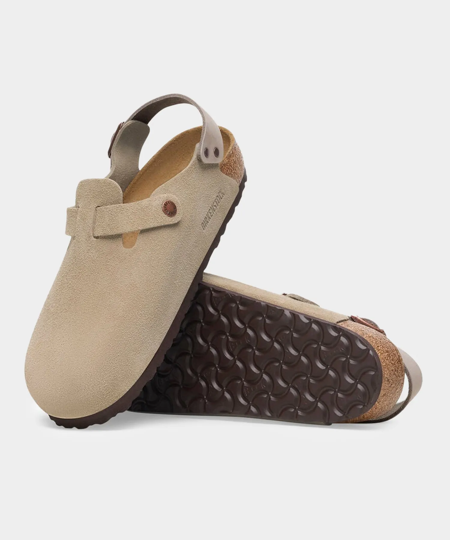 Birkenstock Tokio in Taupe Suede