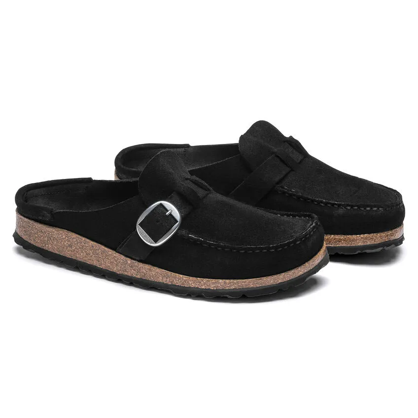 Birkenstock Women's Buckley (Narrow Width) - Black Suede