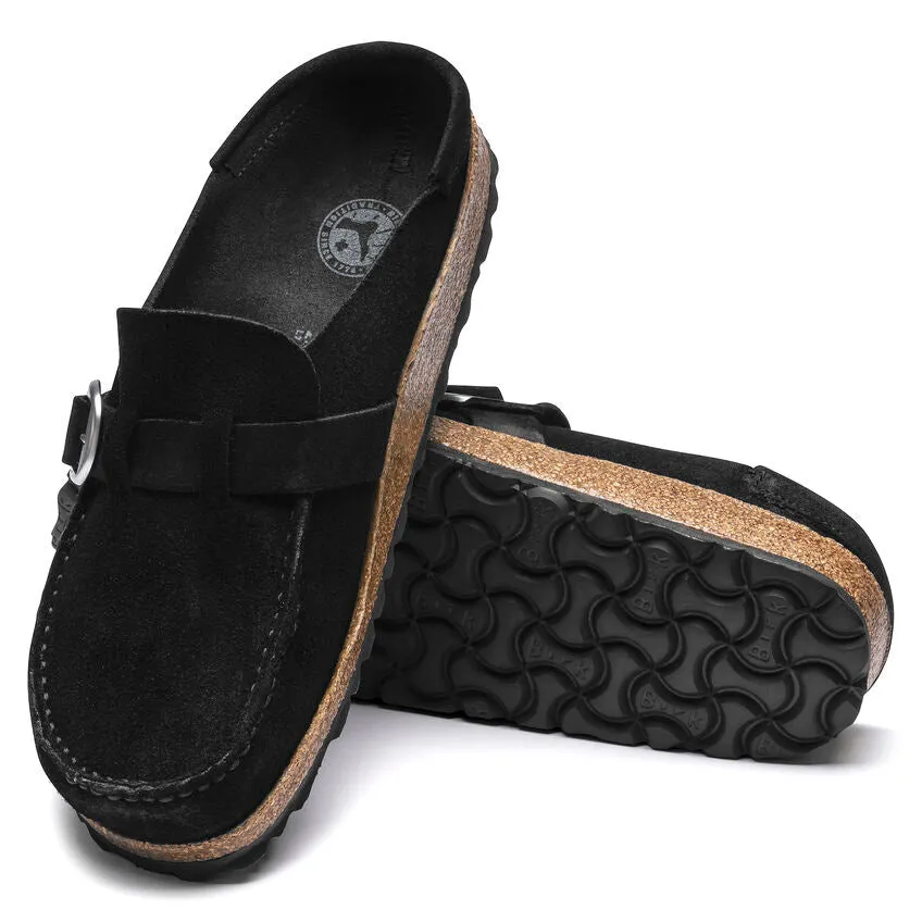Birkenstock Women's Buckley (Narrow Width) - Black Suede