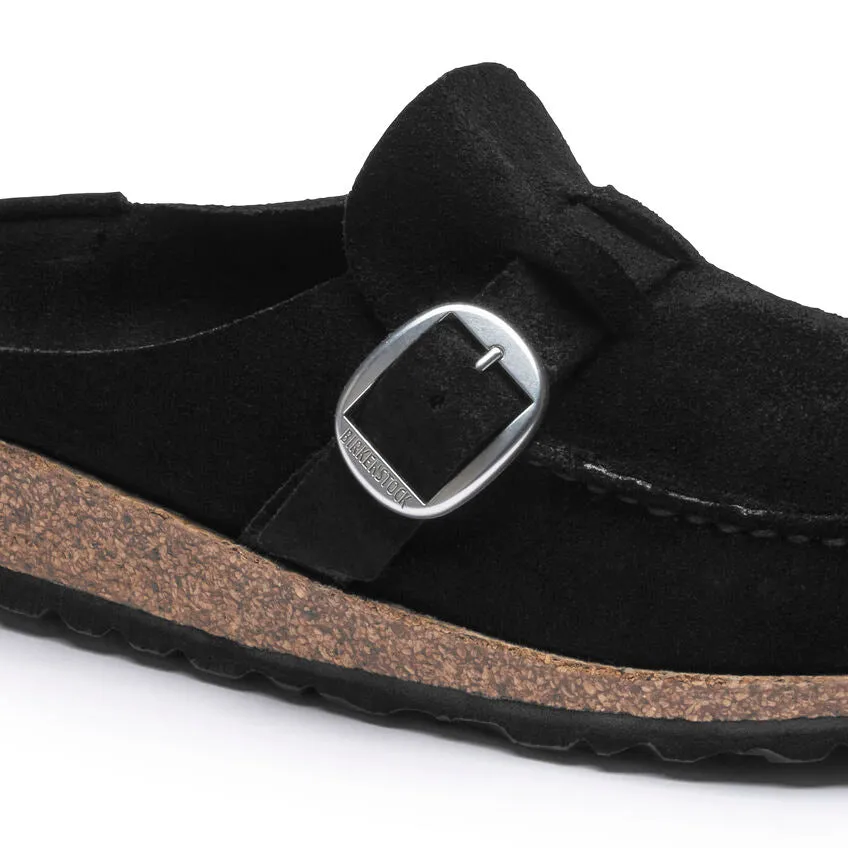 Birkenstock Women's Buckley (Narrow Width) - Black Suede