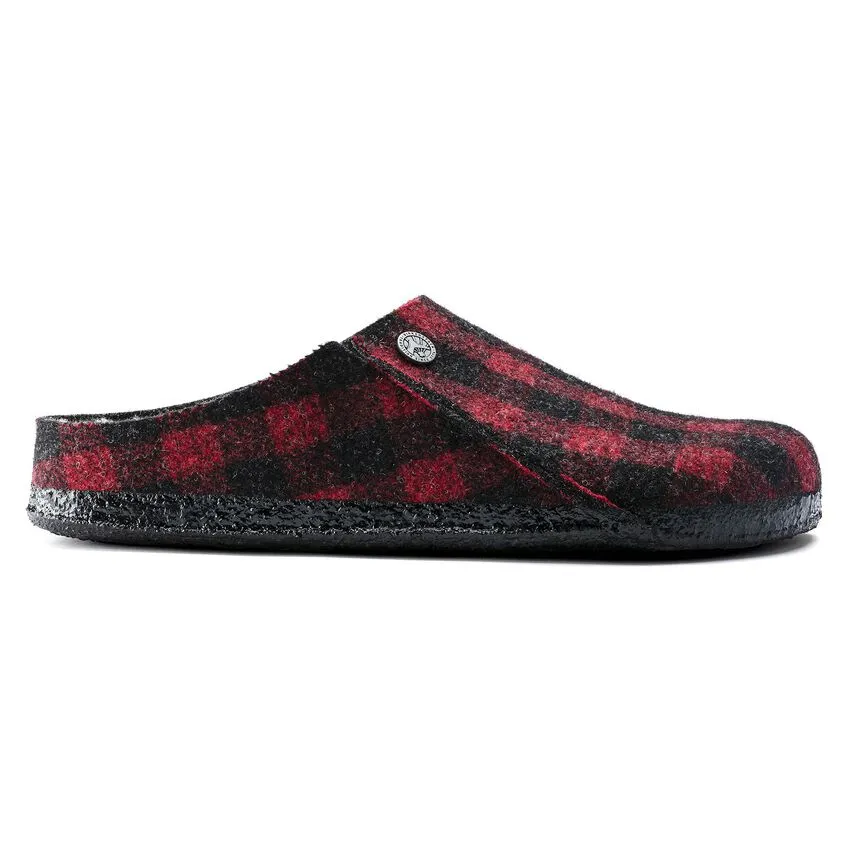 Birkenstock Zermatt Shearling Slipper- Red Plaid