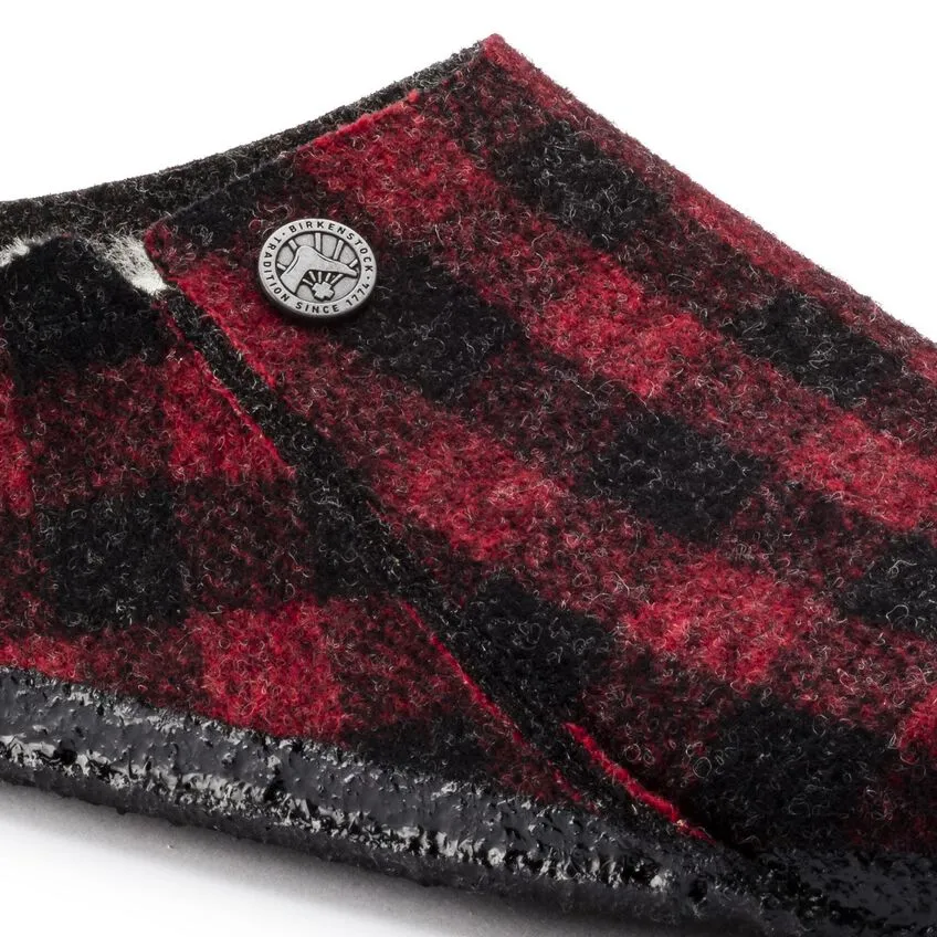 Birkenstock Zermatt Shearling Slipper- Red Plaid