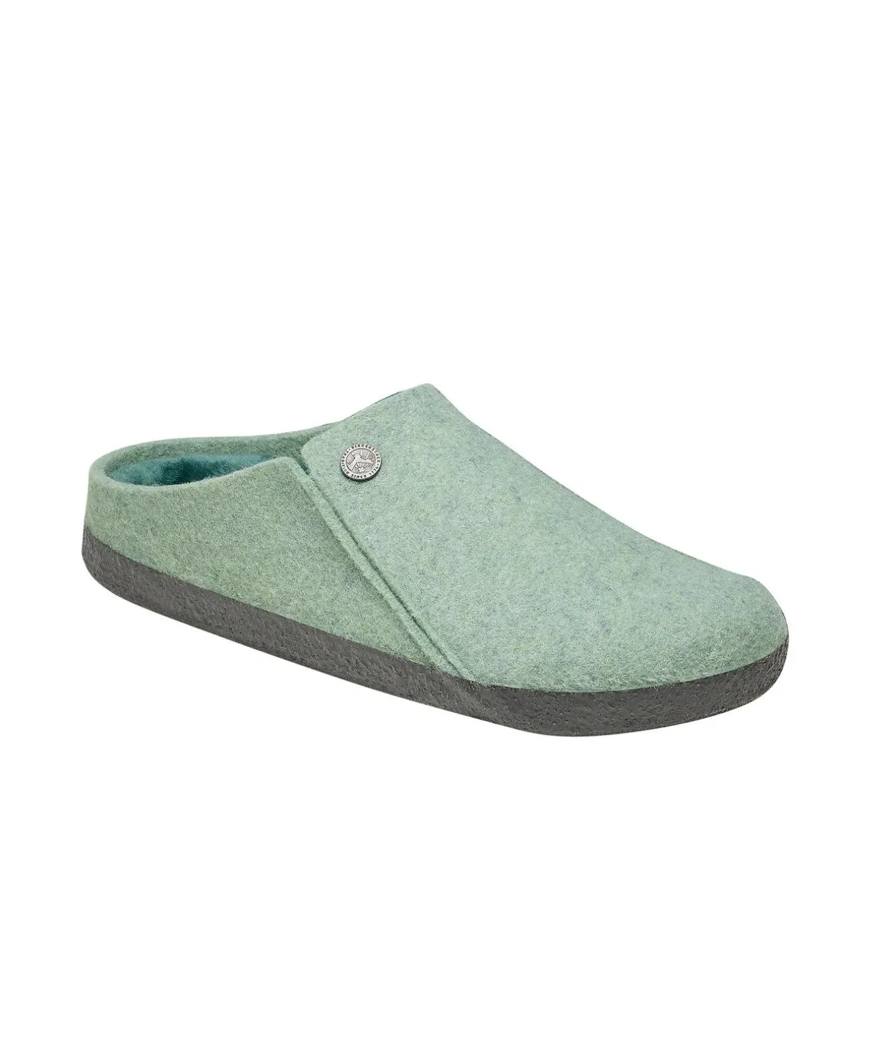 Birkenstock Zermatt Wool Felt Shearling Matcha Clogs