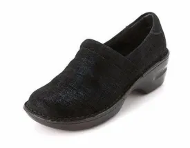 B.O.C Born Concept Margaret Navy Twinkle Metallic Suede Clog (Women)