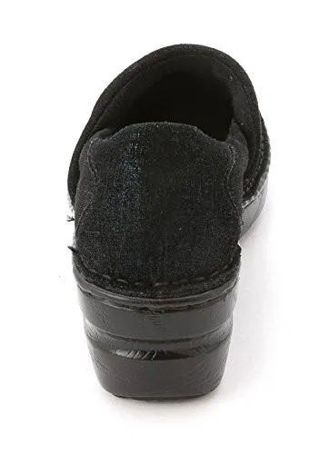 B.O.C Born Concept Margaret Navy Twinkle Metallic Suede Clog (Women)