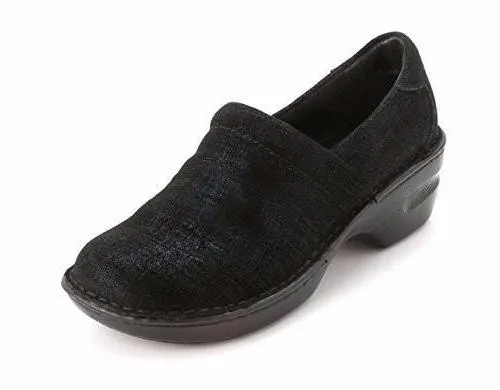 B.O.C Born Concept Margaret Navy Twinkle Metallic Suede Clog (Women)
