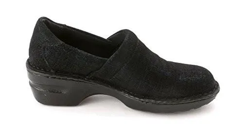 B.O.C Born Concept Margaret Navy Twinkle Metallic Suede Clog (Women)