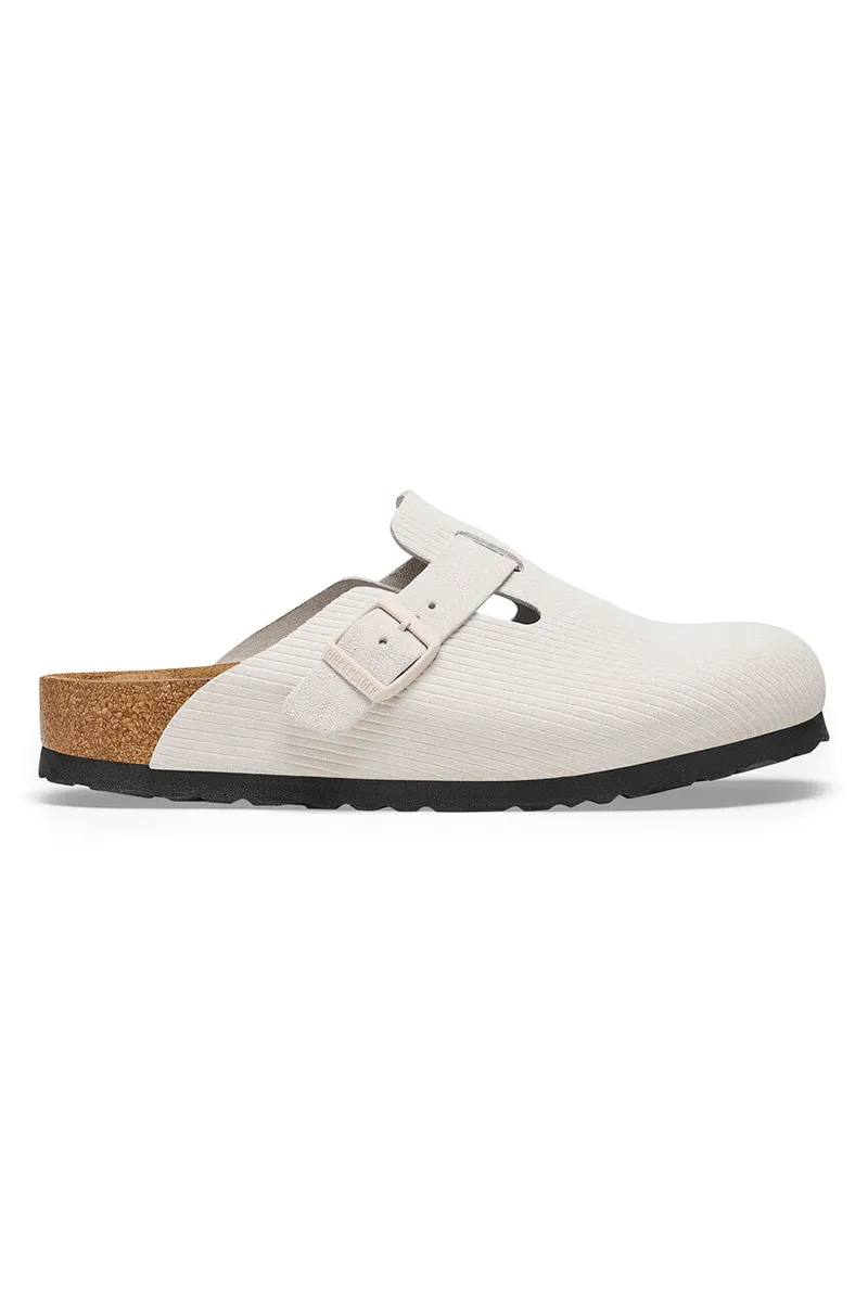 Boston Corduroy | Antique White Embossed Suede