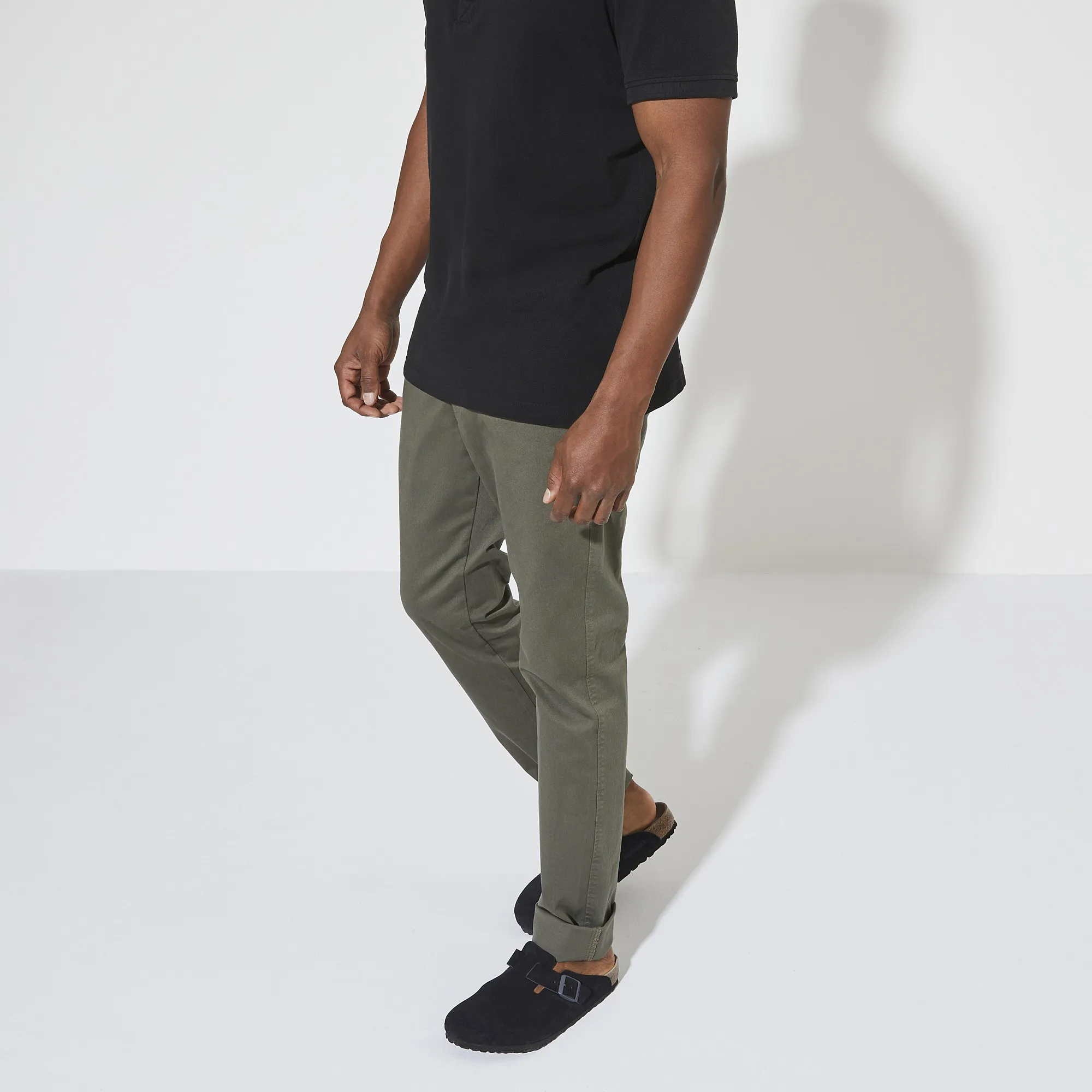 Boston Suede Leather in Midnight (Soft Footbed)