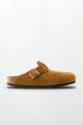 Boston Suede Leather in Mink (Soft Footbed)