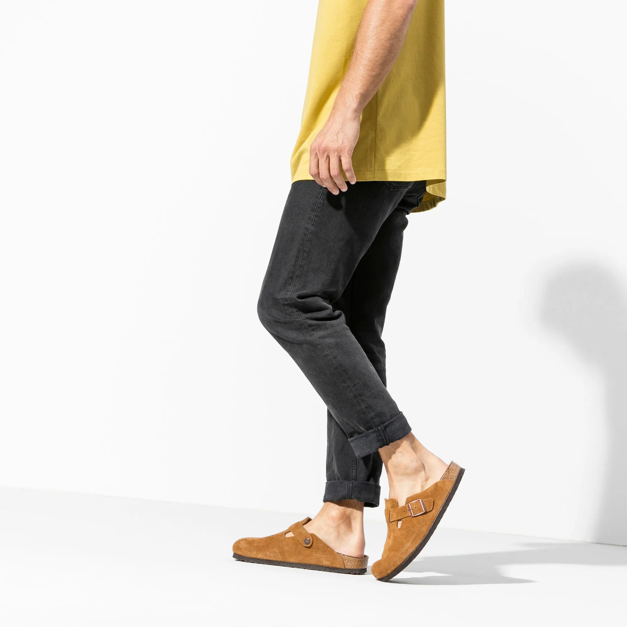 Boston Suede Leather in Mink (Soft Footbed)