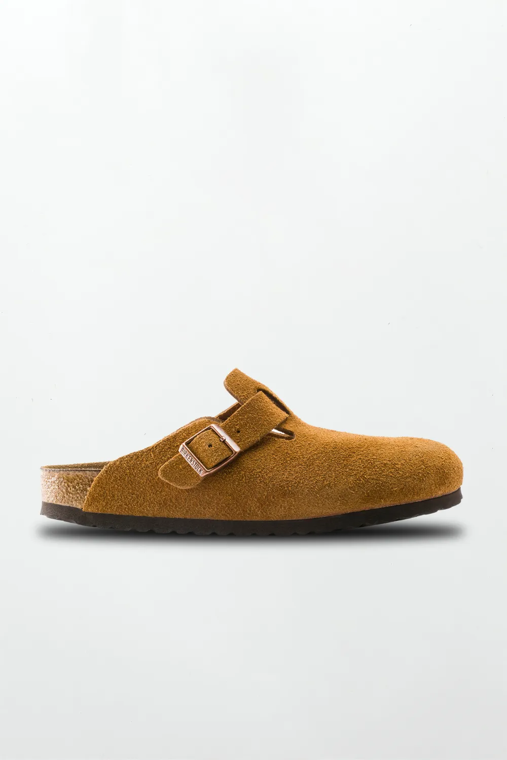 Boston Suede Leather in Mink (Soft Footbed)