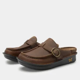 Brigid Oiled Brown Clog