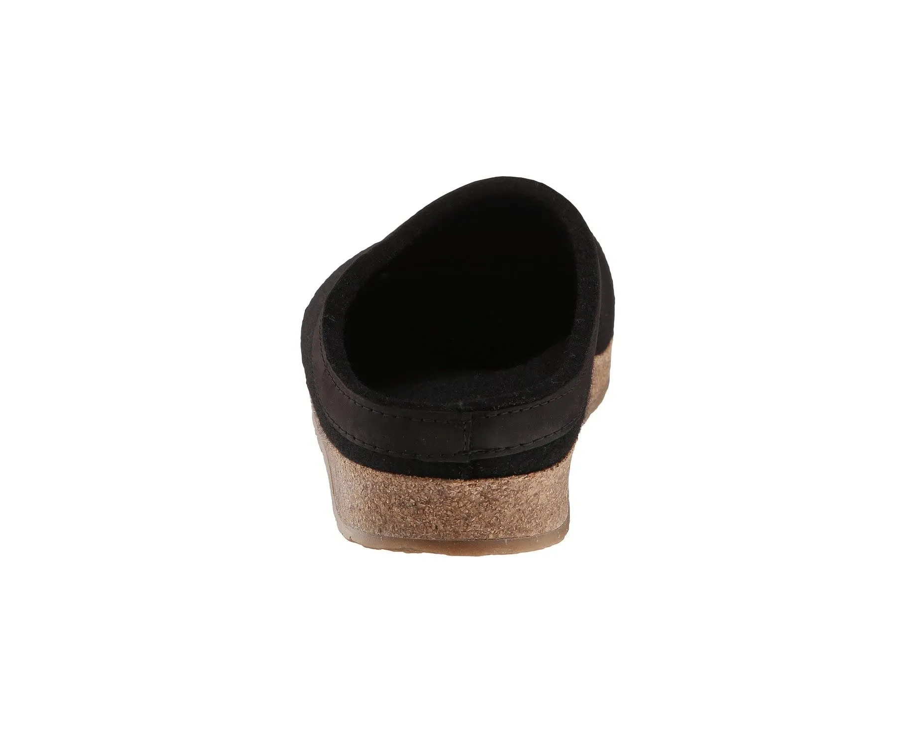 Clogs GZL Leather Trim Grizzly Haflinger, black