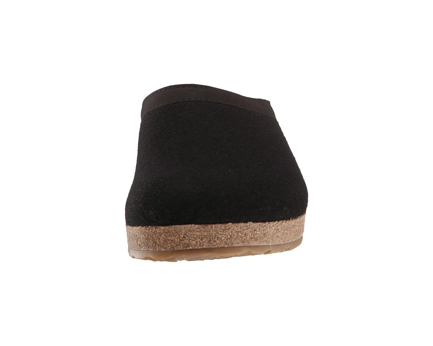Clogs GZL Leather Trim Grizzly Haflinger, black