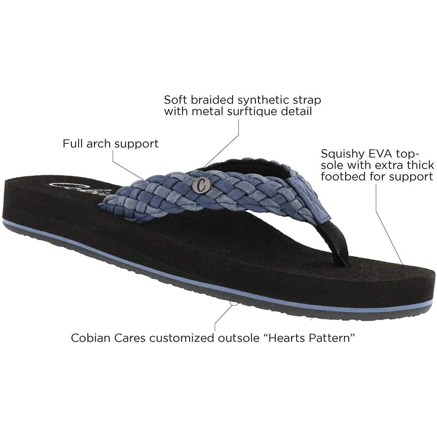 Cobian Women's Braided Bounce Sandal