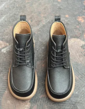Comfortable Round Toe Retro Flat Ankle Boots for Men