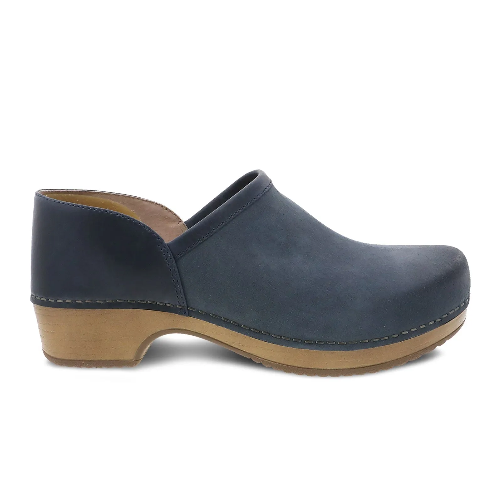 Dansko Brenna Clog (Women) - Navy Burnished Suede