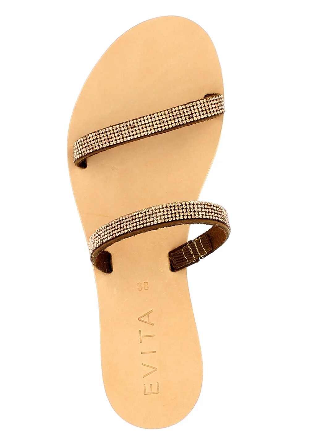 Evita mules, brown