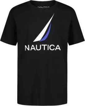 Nautica Boys' Short Sleeve Graphic Crew Neck T-Shirt, Soft, Comfortable, Relaxed Fit