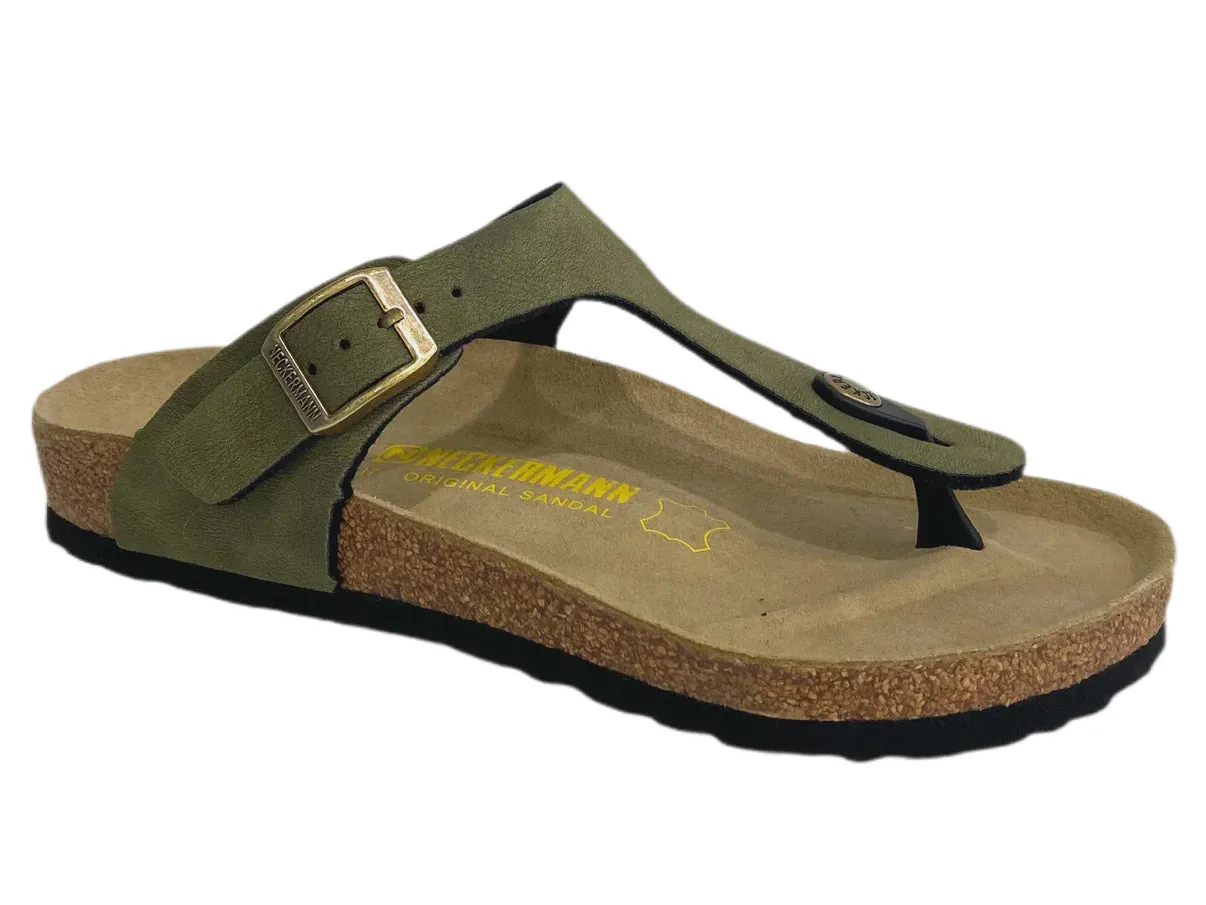 Neckermann Classic Thong Shoe Olive Green