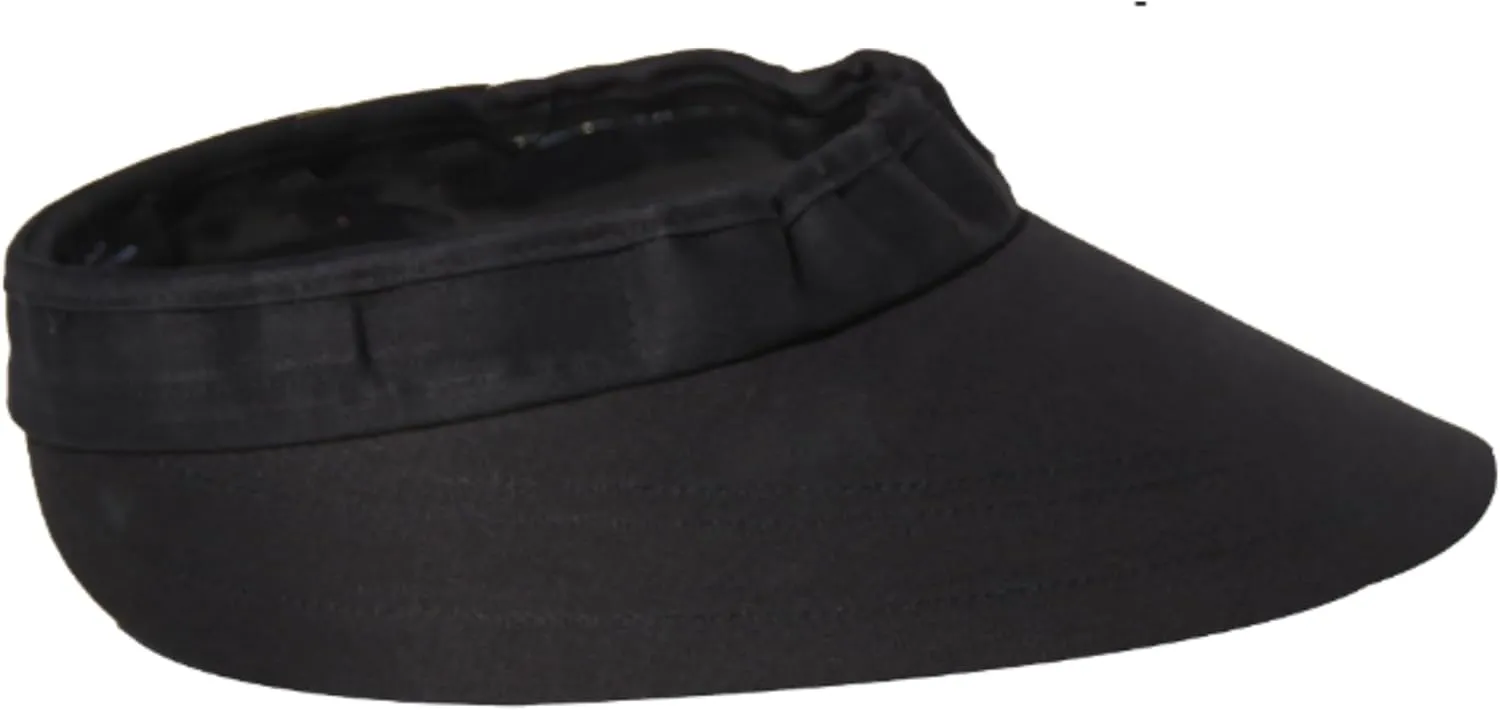 Original 4.5?? Sun Visor | Helmet Sun Protection Visor with Patented Gripper System | One Size Fits All | Ideal for Horseback Riding, Biking, Golfing | Mens and Womens Visor Hat | Black