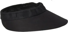 Original 4.5?? Sun Visor | Helmet Sun Protection Visor with Patented Gripper System | One Size Fits All | Ideal for Horseback Riding, Biking, Golfing | Mens and Womens Visor Hat | Black