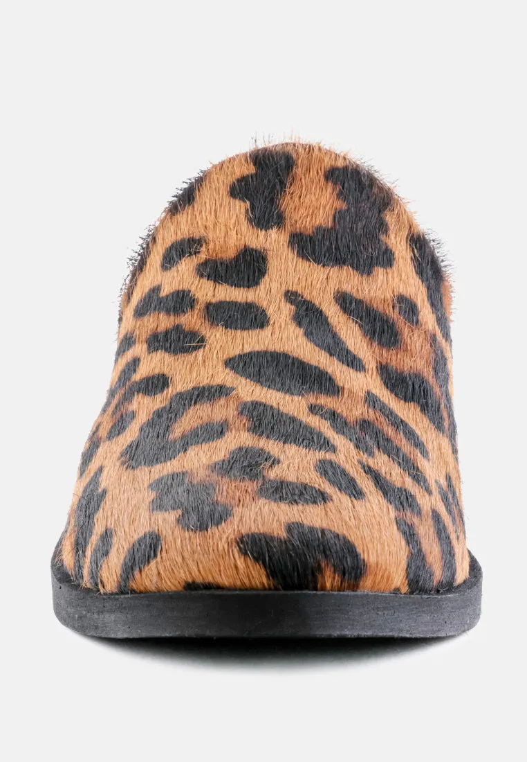 Palma Natural Stacked Heel Mules