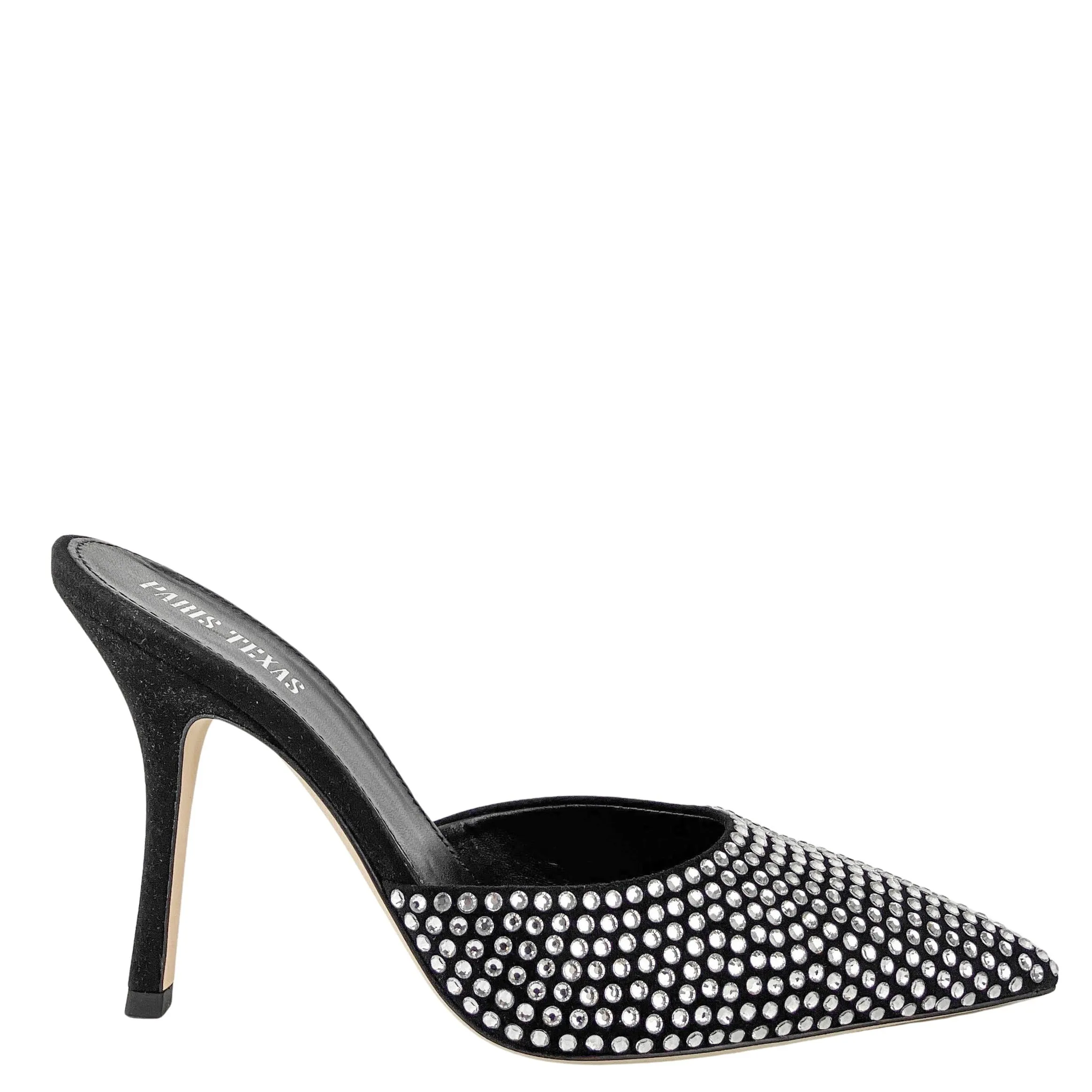 Paris Texas Hollywood Mules in Black Diamond