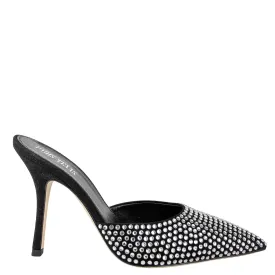 Paris Texas Hollywood Mules in Black Diamond