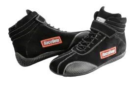 RaceQuip Euro Carbon-L Series Race Shoes - Black - 11.5 US Mens (Womens 13.5) - 30500115