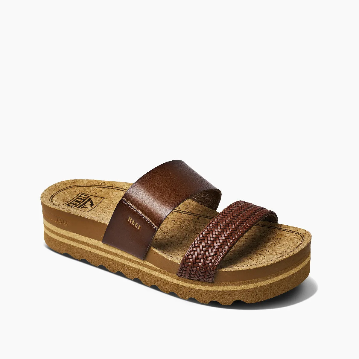 REEF CUSHION VISTA HI WOMENS SANDAL - BROWN