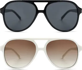 Retro Trendy Square Aviator Sunglasses Womens Mens 70s Classic Vintage Oversized Sun Glasses AR82174