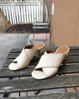 SEE BY CHLOE Crisscross Studded Leather Mules