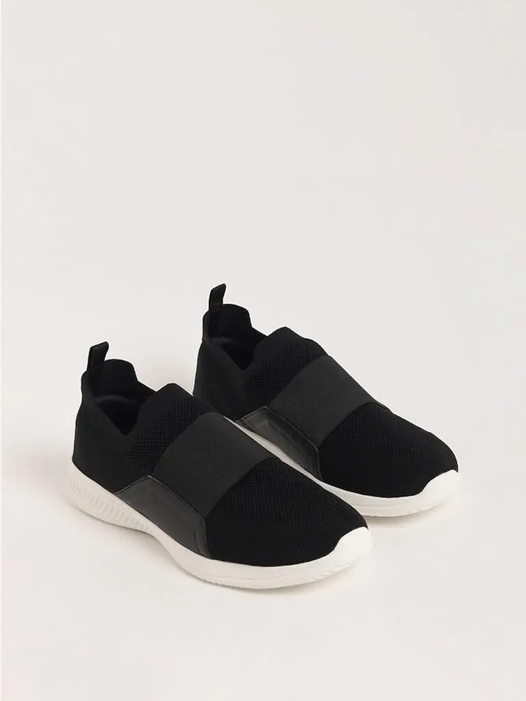 SOLEPLAY Black Slip-On Shoes