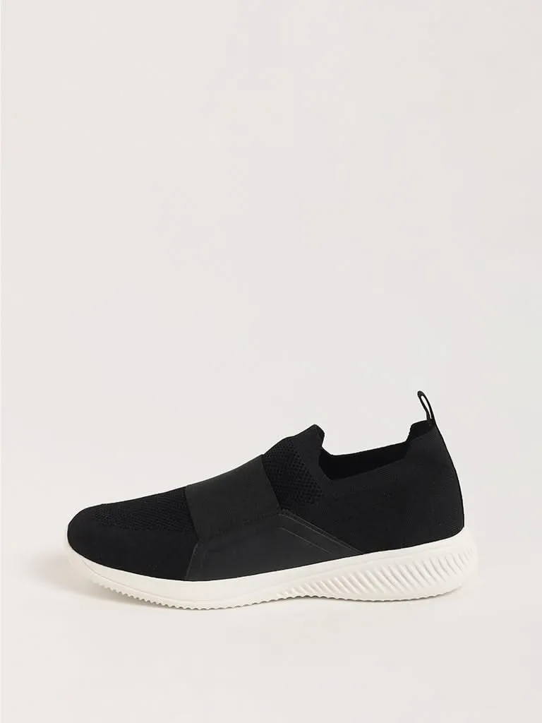 SOLEPLAY Black Slip-On Shoes